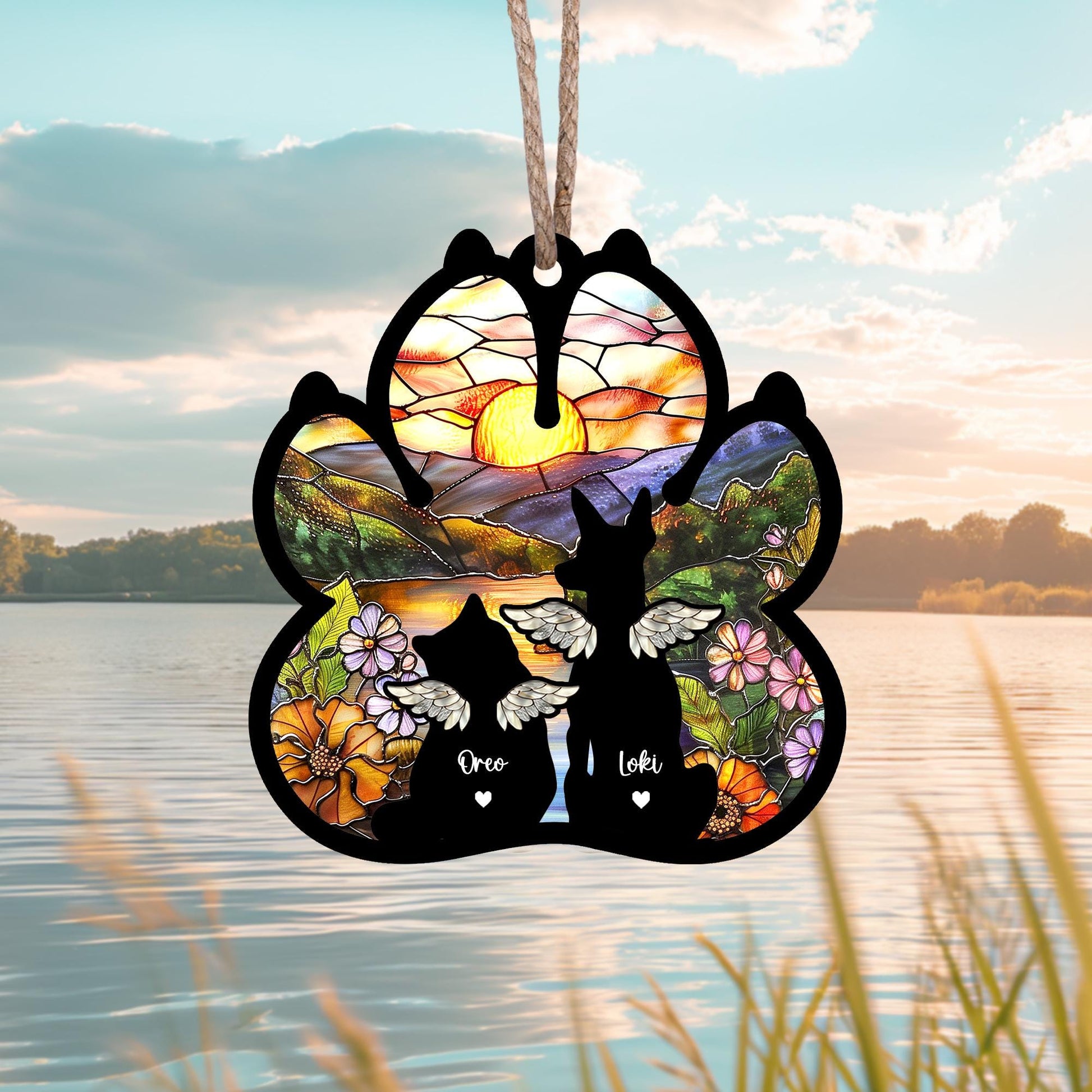 Personalized Dog Loss Sympathy Gift, Custom Dog Memorial Suncatcher, Pet Memorial Gift, Loss of Dog Gift, Dog Remembrance Gift il_fullxfull.6638008193_hhgs.jpg