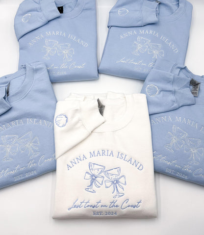 Custom Bachelorette Embroidered Sweatshirt/Hoodie | Wedding Favors | Bride/Bridal Party Gifts | Personalized Charleston & Social Club Gear il_fullxfull.6643539519_facz.jpg