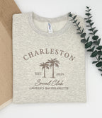 Custom Embroidered Bachelorette Sweatshirt | Personalized Bridal Party Hoodies | Girls Trip Crewneck | Charleston Bach | Luxury Gift for Her il_fullxfull.6711130973_2mz3.jpg