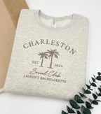Custom Embroidered Bachelorette Sweatshirt | Personalized Bridal Party Hoodies | Girls Trip Crewneck | Charleston Bach | Luxury Gift for Her il_fullxfull.6711131139_azow.jpg