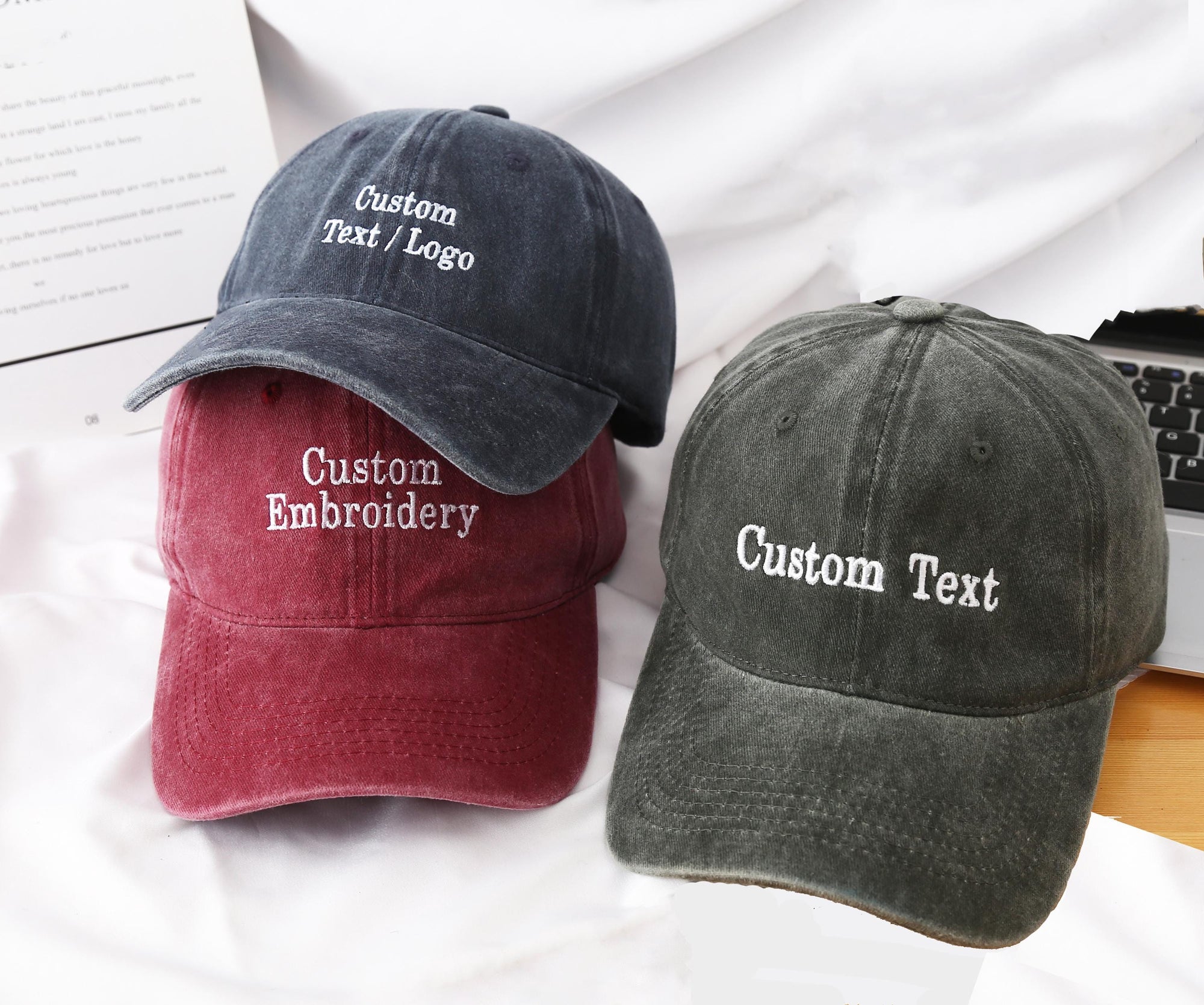 Embroidered Hat Personalized Dad Cap Embroidery Logo baseball hat Bachelorette hats Custom caps Sorority hat Unisex Baseball Cap il_fullxfull.6712898423_bm8i.jpg