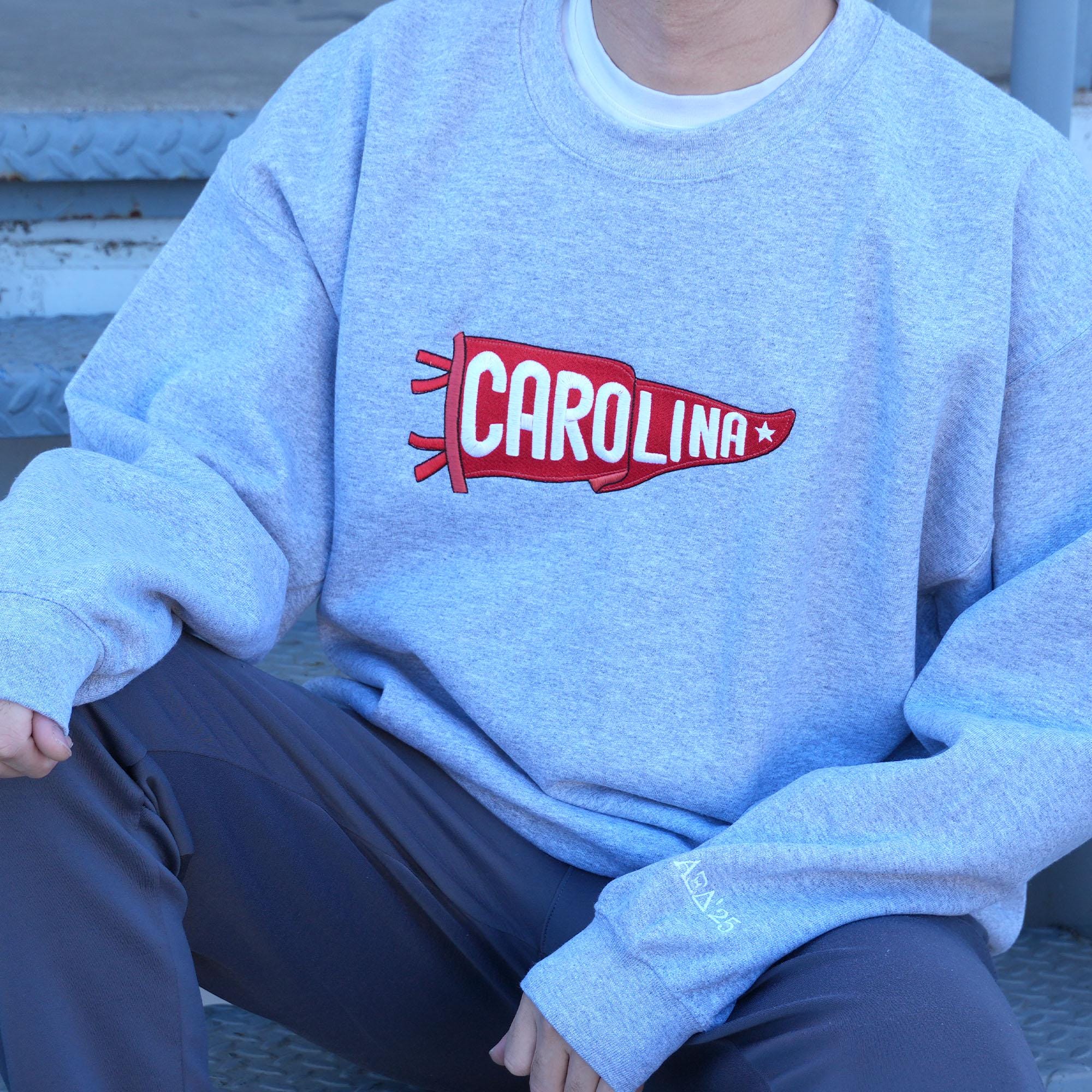 Embroidered Pennant Sweatshirt with Team Name, Custom Embroidered Pennant Shirt, Custom High School College Hoodie, Game Day, Friend Gift il_fullxfull.6742729571_6qvl.jpg