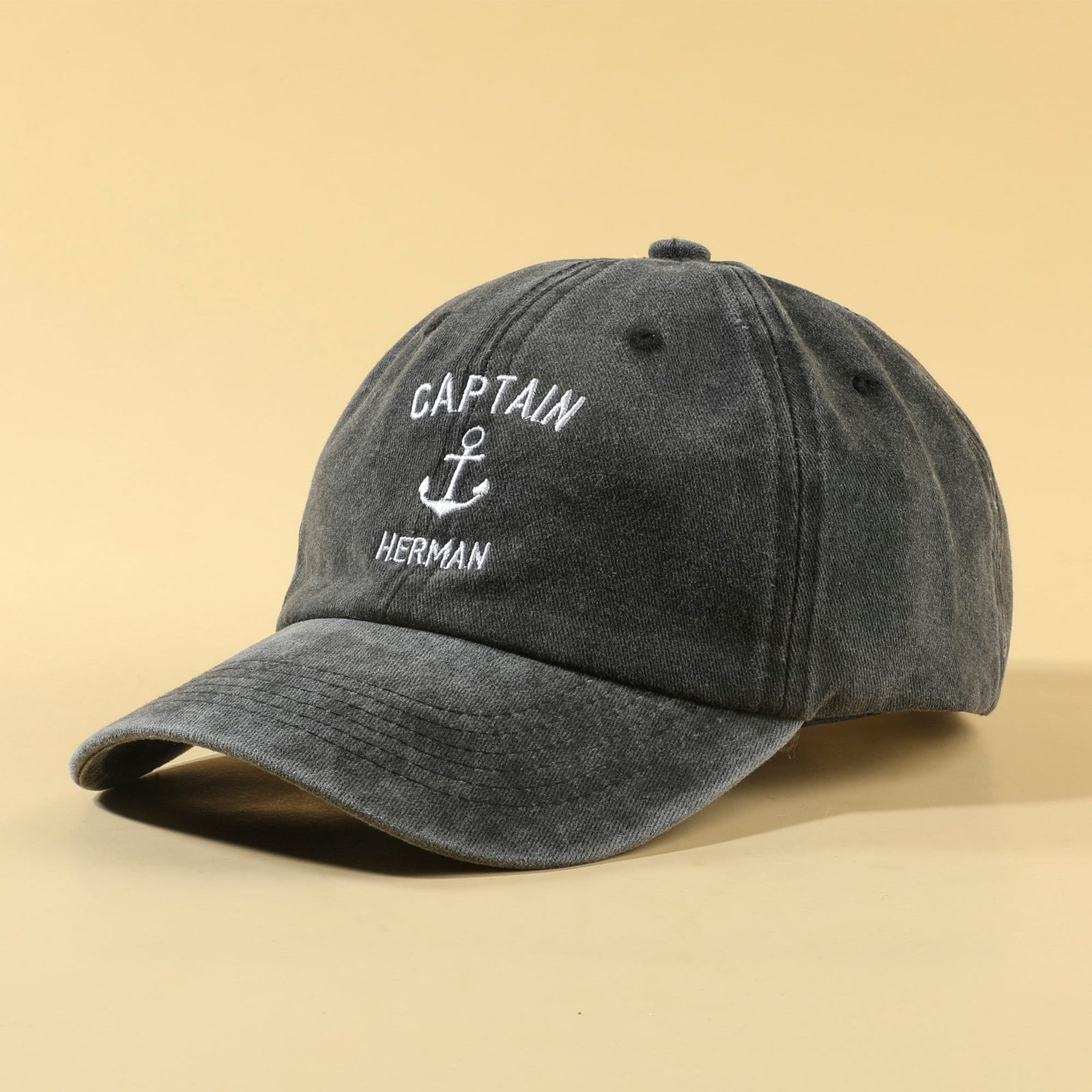 Captain Embroidery Hat | Custom Sailing Cap | Personalized Anchor Compass Sailing Boat Baseball Cap il_fullxfull.6792735704_8vdu.jpg
