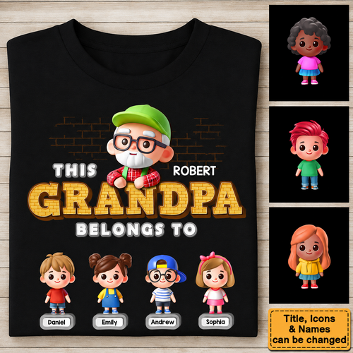 Personalized This Grandpa Belongs To Shirt - Hoodie - Sweatshirt