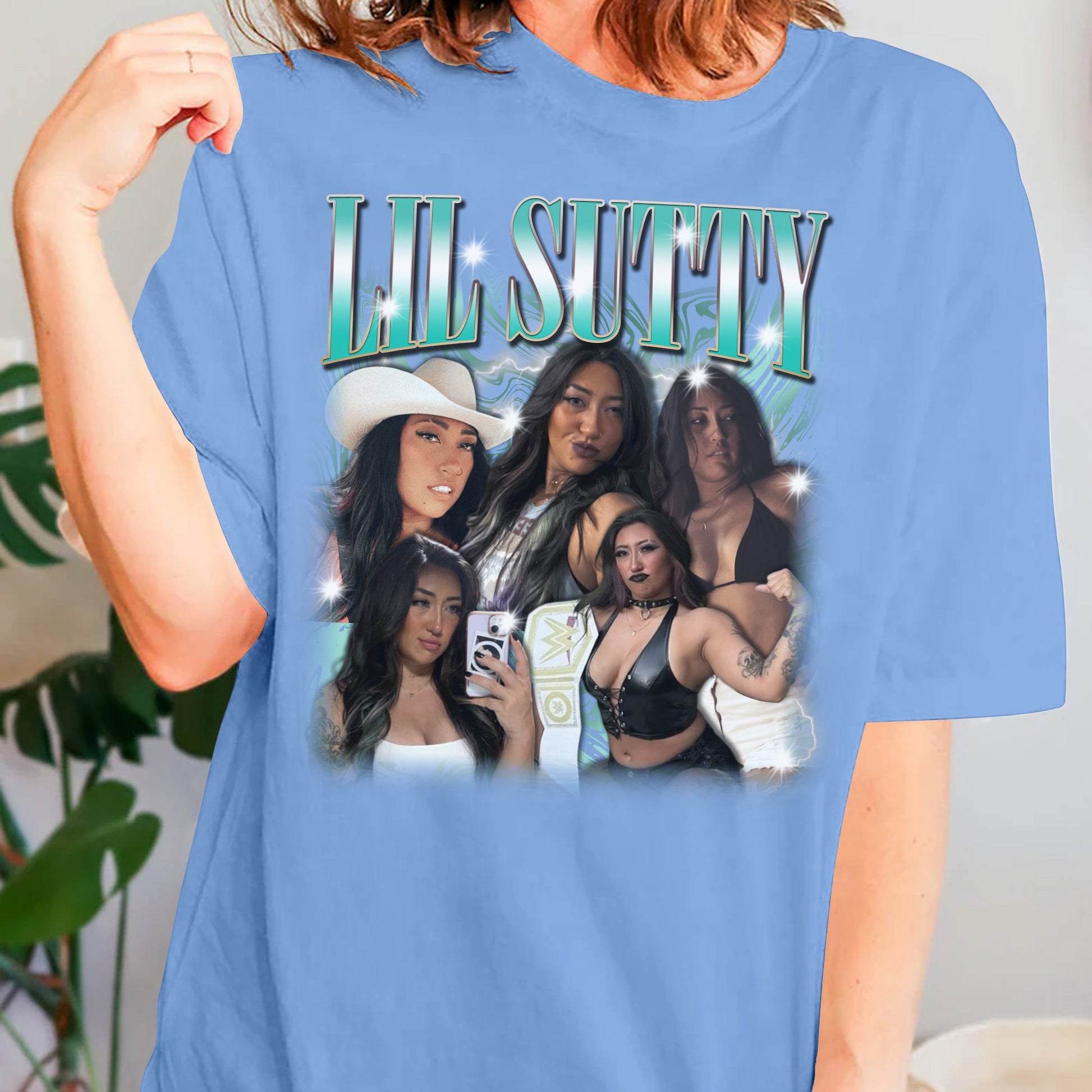 Custom Bootleg Rap Tee, Custom Photo - Vintage Graphic 90s Tshirt, 90s Style, Custom Photo Shirt, Gift For Girlfriend lt-blue_7168db17-9c12-46b7-a2a8-d61bea360076.jpg
