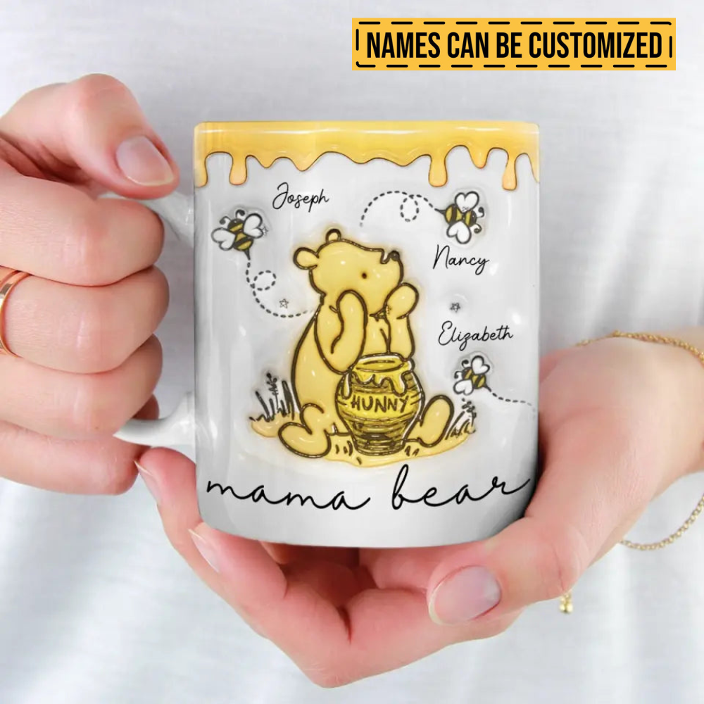 Mama Bear - Personalized 3D Inflated Effect Printed Mug - Gift For Mother mamabear.png