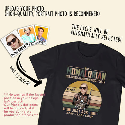 Custom Shirts With Pictures On Them - Momalorian - Funny Mother's Day Birthday Gift For Mom mamalo.png