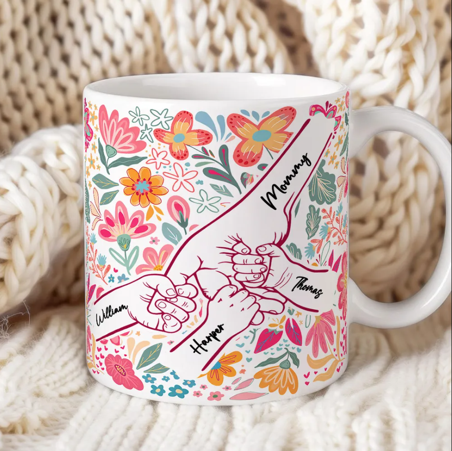 Mama Grandma & Me Forever Bond - Personalized White Mug