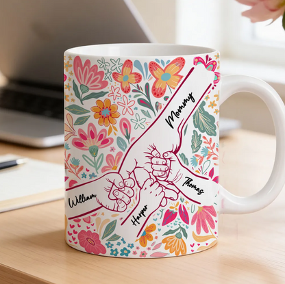 Mama Grandma & Me Forever Bond - Personalized White Mug