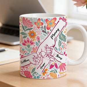 Mama Grandma & Me Forever Bond - Personalized White Mug