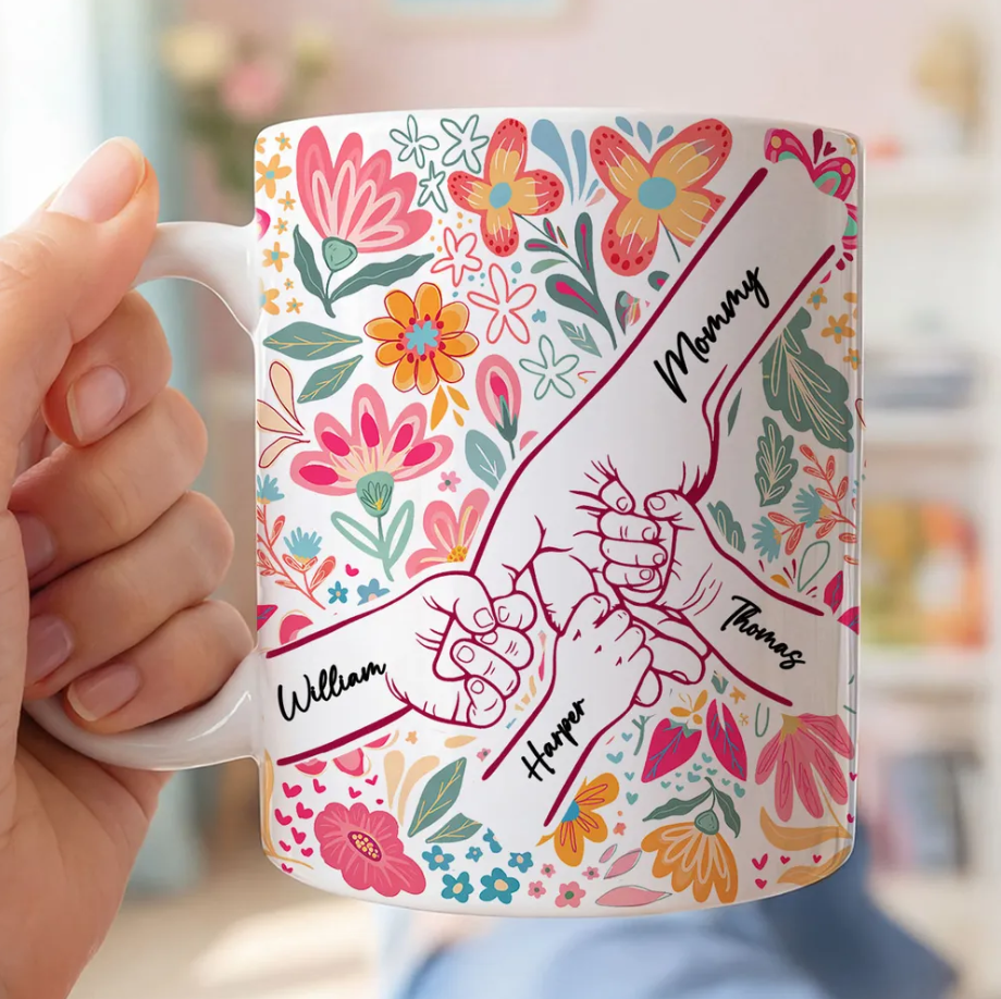Mama Grandma & Me Forever Bond - Personalized White Mug