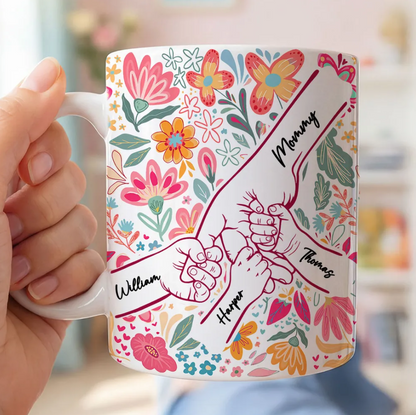 Mama Grandma & Me Forever Bond - Personalized White Mug