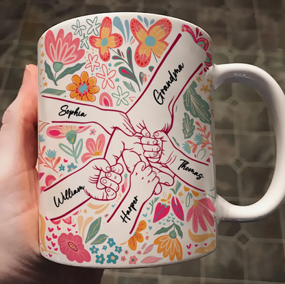 Mama Grandma & Me Forever Bond - Personalized White Mug