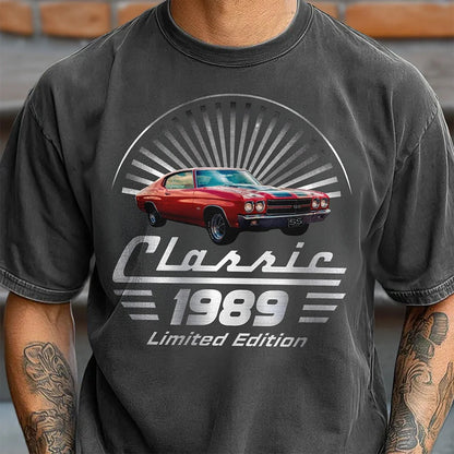 Personalized Vintage Photo Classic Car Limited Edition - T-Shirt