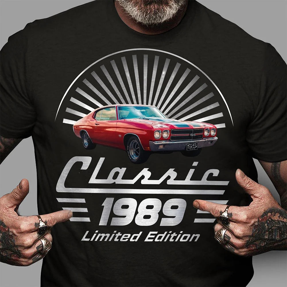 Personalized Vintage Photo Classic Car Limited Edition - T-Shirt