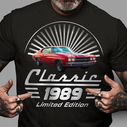 Personalized Vintage Photo Classic Car Limited Edition - T-Shirt