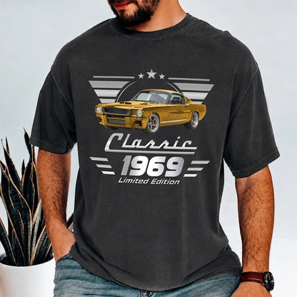 Personalized Vintage Photo Classic Car Limited Edition - T-Shirt