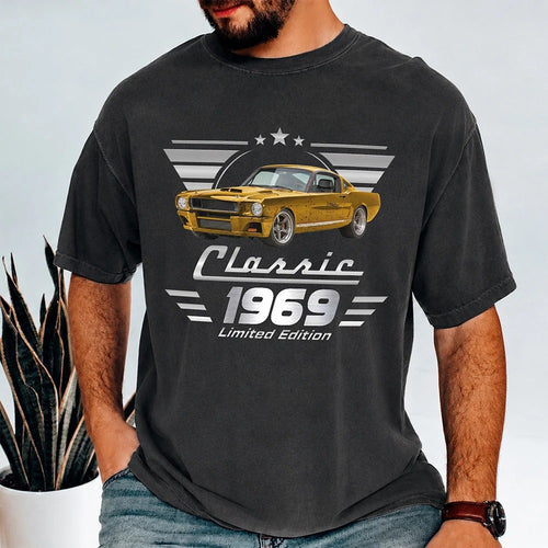 Personalized Vintage Photo Classic Car Limited Edition - T-Shirt