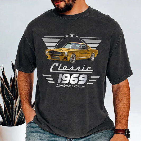 Personalized Vintage Photo Classic Car Limited Edition - T-Shirt