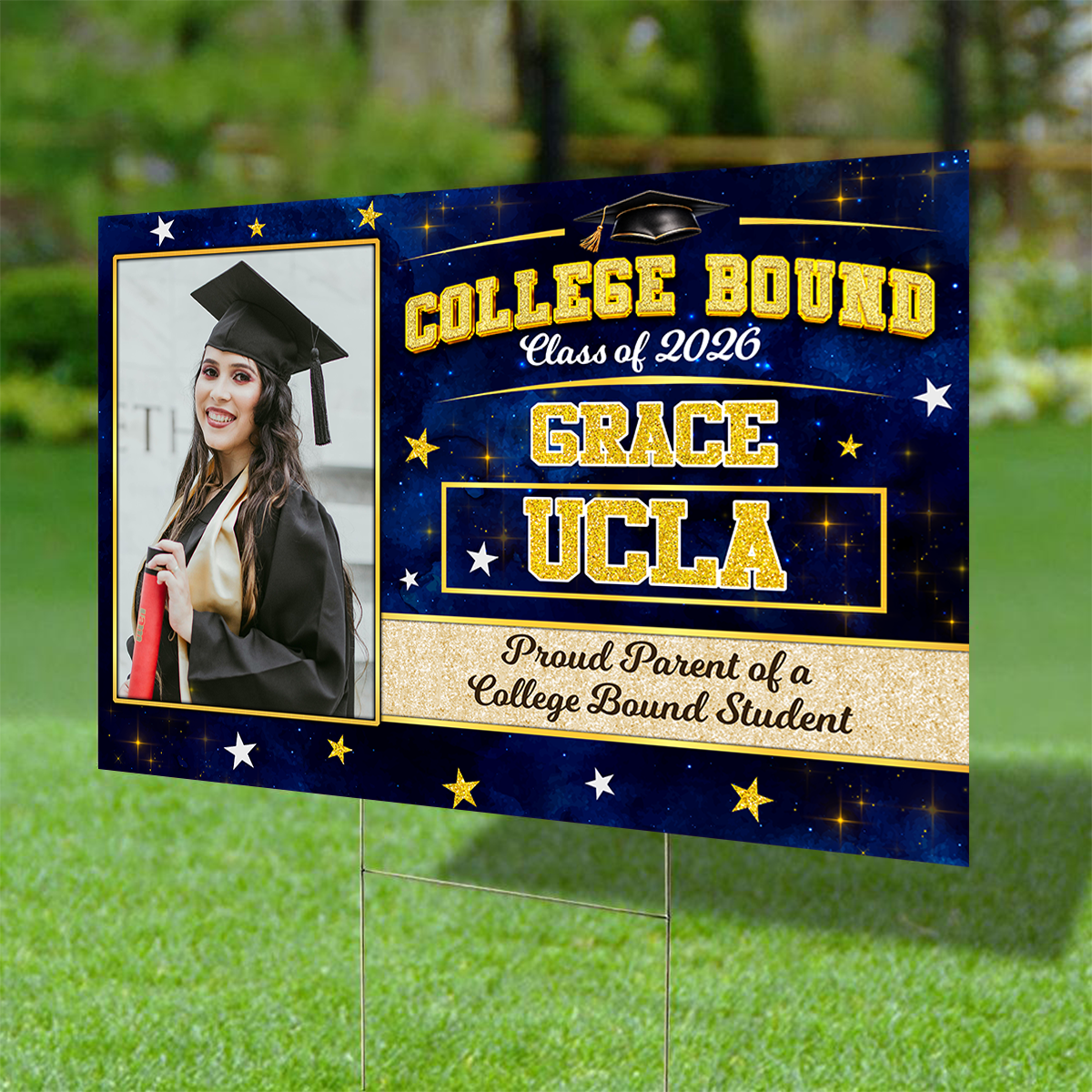 Class of 2026 Graduation Yard Sign - Personalized Graduation Lawn Sign