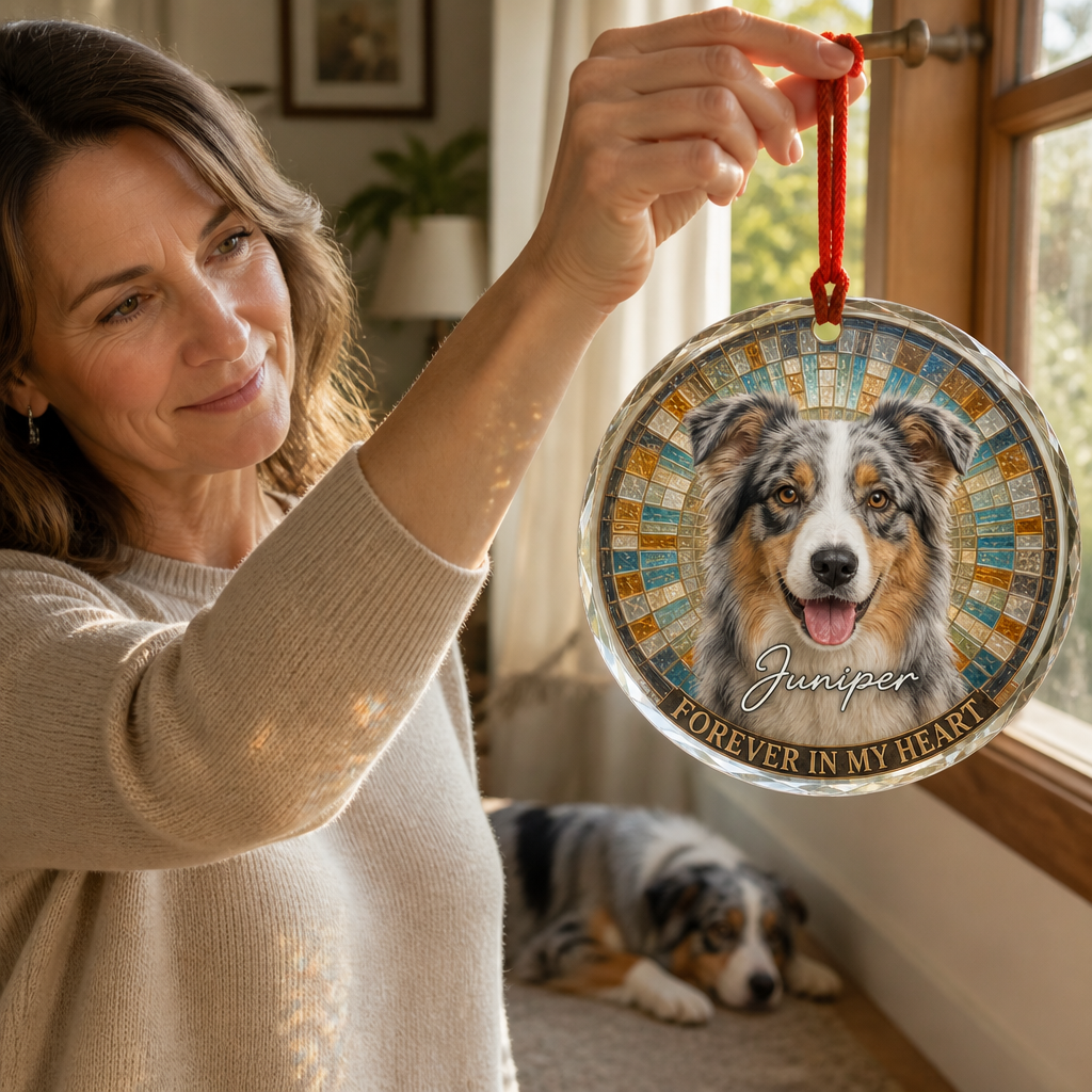 Forever in My Heart – Personalized Photo Crystal Ornament – Dog Lover Gift mockup-held-6a793575c7d09ebf2624683c.png