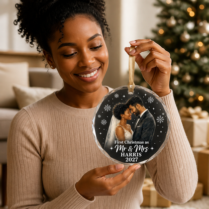 First Christmas as – Personalized Photo Crystal Ornament – Christmas Gift mockup-held-6a793d297f29b7db8faf50af.png