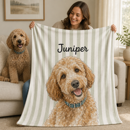 Juniper – Personalized Photo Blanket – Dog Lover Gift mockup-held-6a7d38c610545e07e1621c0c.png