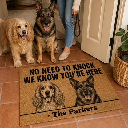 No Need to Knock – Personalized Photo Doormat – Dog Lover Gift mockup-held-6a7d6e9bcff2a2bb065d9252.png