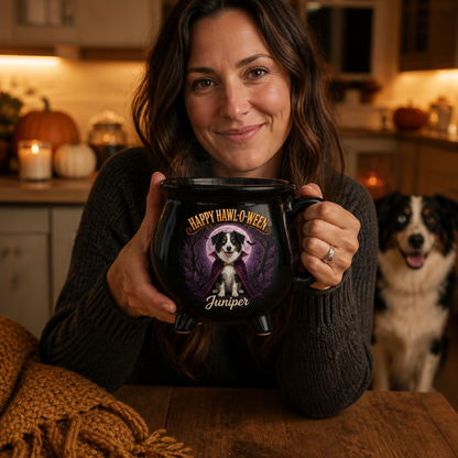 Happy Hawl-o-ween – Personalized Photo Halloween Black Ceramic Witch Mug – Halloween Gift mockup-held-6a7d7f439c9245c474529467.png
