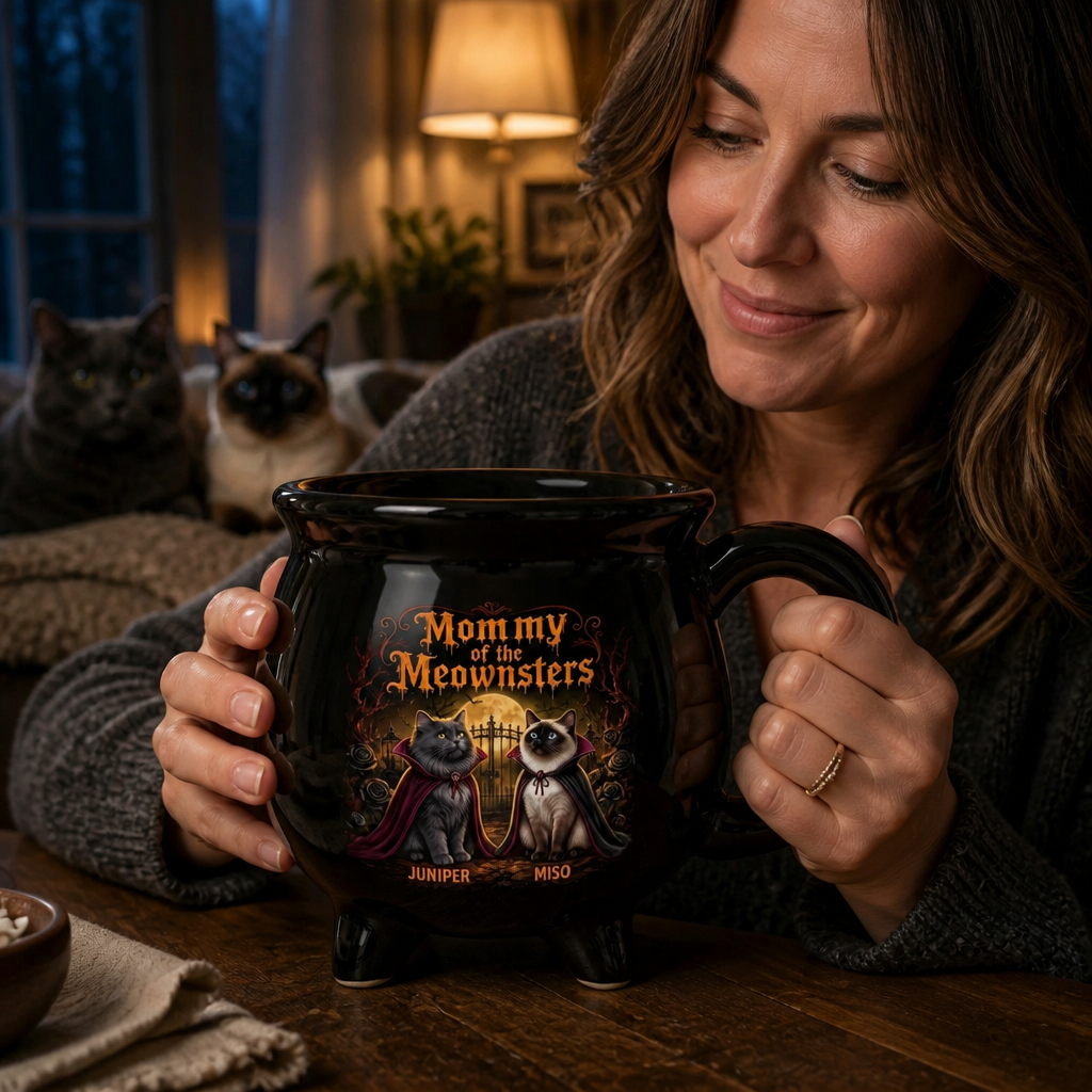 Mommy of the Meownsters – Personalized Photo Halloween Black Ceramic Witch Mug – Halloween Gift mockup-held-6a7e740f0d5d640ee79cd5b1.png