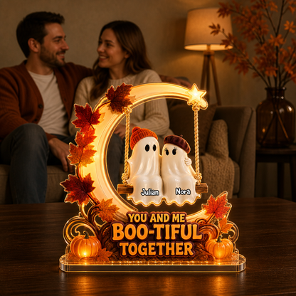 You and Me Boo-tiful Together – Personalized Custom Shape Acrylic Light Box – Halloween Gift For Couple, Bestie mockup-held-6a7fdf432b19edb947ec3b35.png