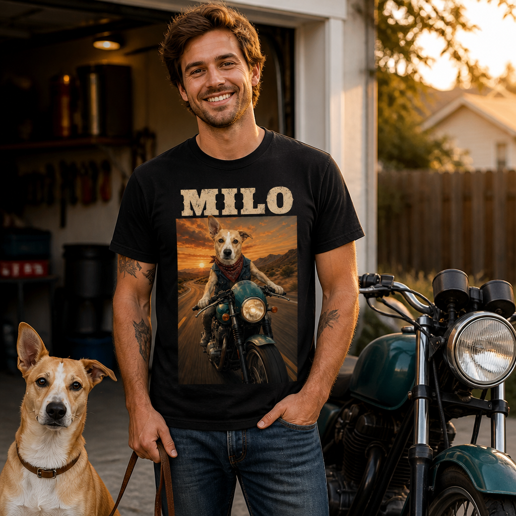 Milo – Personalized Photo T-shirt – Dog Lover Gift mockup-held-6a840c53afb9a427983dbcf9.png