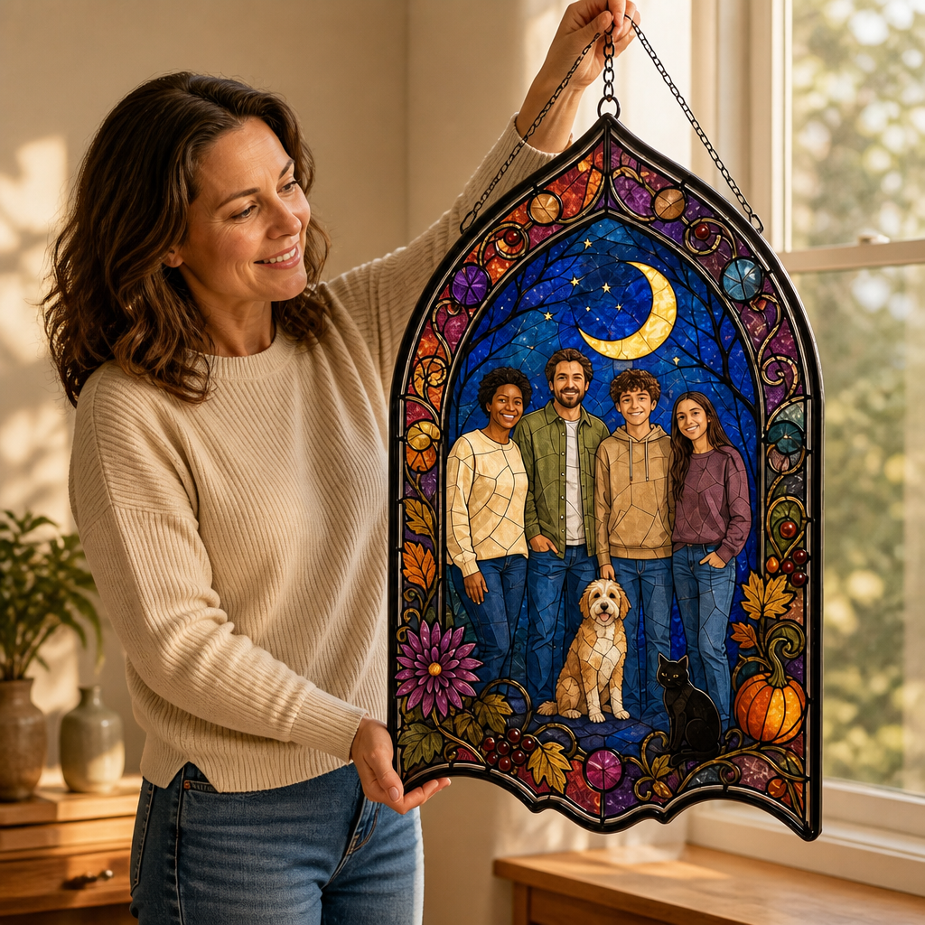 Personalized Family Photo Window Hanging – Custom Halloween Suncatcher Gift mockup-held-6a8527f17686bc2b138b24f2.png