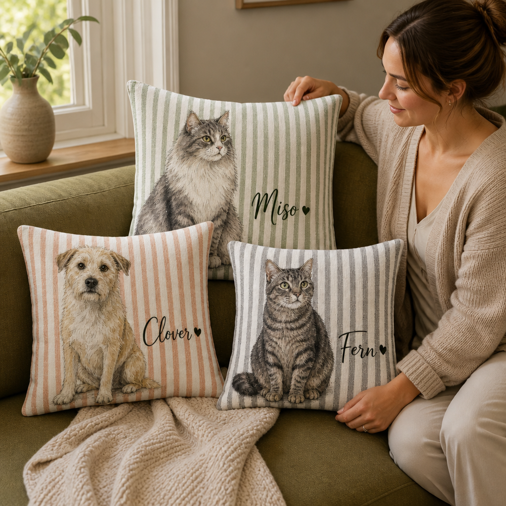 Custom Pet Portrait Pillow from Photo – Personalized Dog & Cat Name Throw Pillow mockup-held-6a865e0f2614ea18e0129df2.png