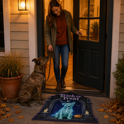 Trick or Treat – Personalized Photo Custom Shape Doormat (ZB) – Halloween Gift mockup-held-6a8666aa72af997c00f3d506.png