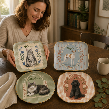 Custom Pet Portrait Trinket Tray from Photo – Personalized Dog & Cat Name Ceramic Dish mockup-held-6a868662b1e1bb455cf48bd6.png