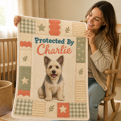 Protected By Charlie – Personalized Photo Blanket – Baby Shower Gift mockup-held-6a86ae1a70849920009bbcb9.png