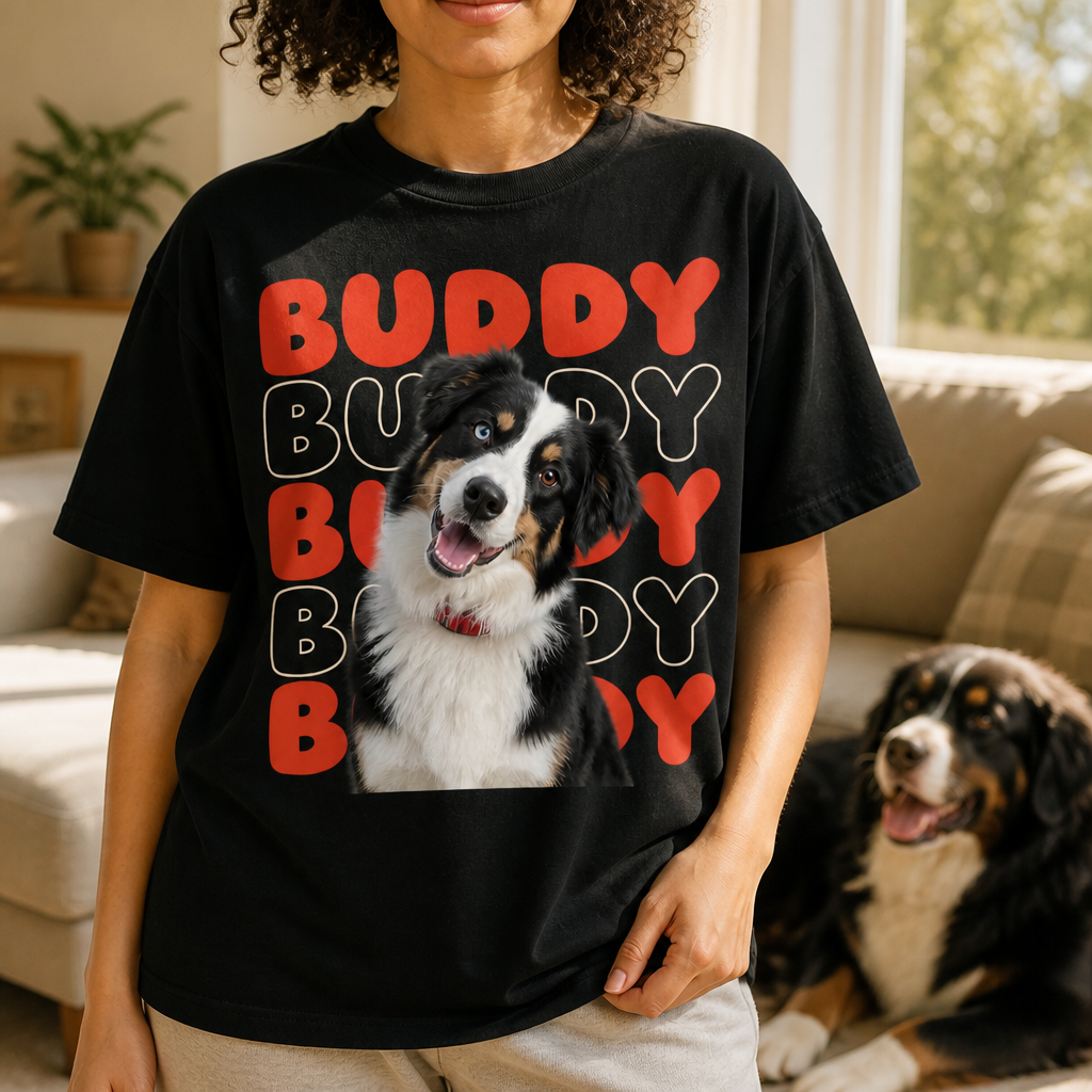 Buddy Buddy Buddy Buddy Buddy – Personalized Photo T-shirt – Dog Lover Gift mockup-held-6a86cf120a5fa014323c516b.png