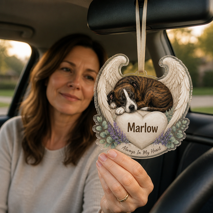 Always In My Heart – Personalized Photo Car Visor Clip – Memorial Gift mockup-held-6a8bf63acc95f9de265524f4.png
