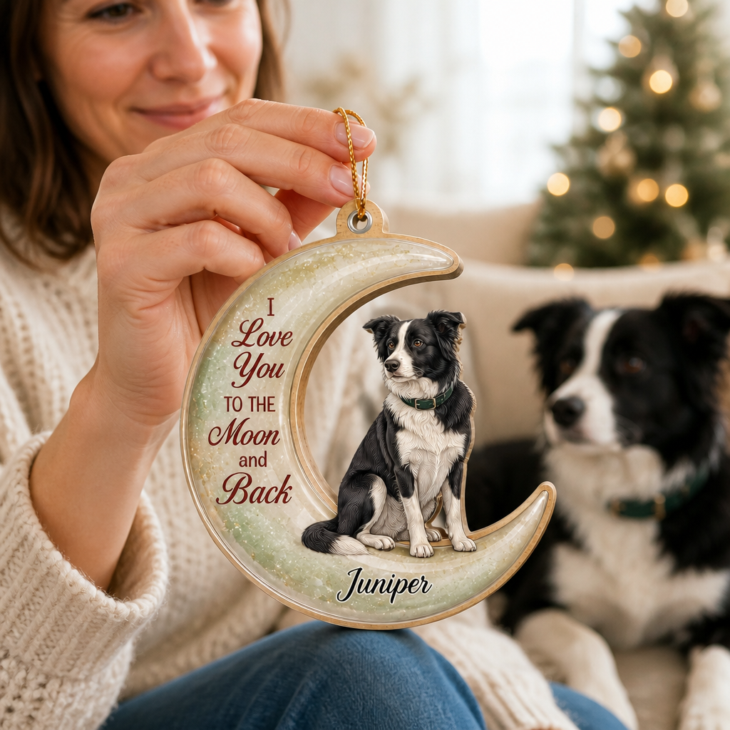 Custom Pet Photo Moon Ornament with Name – Personalized Dog Memorial Christmas Keepsake mockup-held-6a8d10a59b19c395055a5f46.png