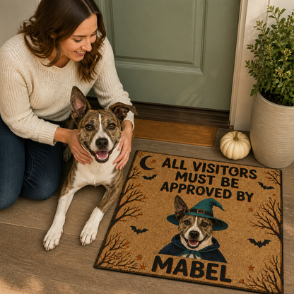 All Visitors Must Be Approved By – Personalized Photo Doormat – Halloween Gift mockup-held-6a8d10c45ca9be9ec177e0d6.png