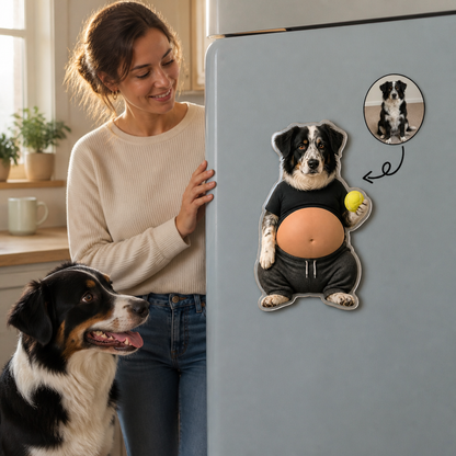 Custom Pet Photo Belly Magnet – Funny Personalized Dog Squishy Belly Fridge Magnet mockup-held-6a8d6530689eb6d9019db34c.png