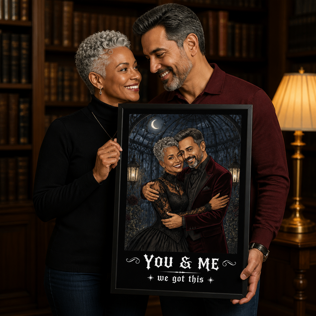 You & Me, We Got This Personalized Gothic Couple Canvas – Custom Photo Dark Romance Portrait, Anniversary & Halloween Gift for Couples mockup-held-6a8e4bbffa19bf7517631fdd.png