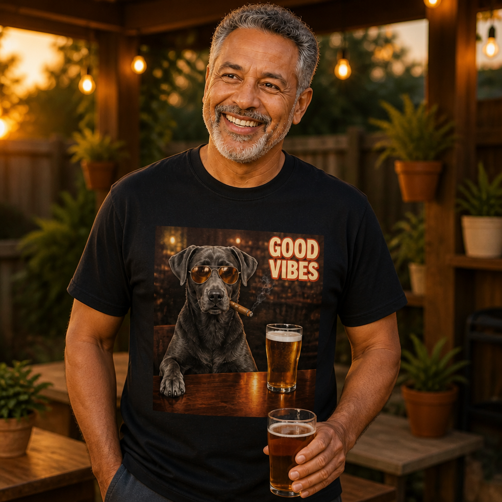 Good Vibes – Personalized Photo T-shirt – Birthday Gift mockup-held-6a8e9d917667d45acaec6db7.png