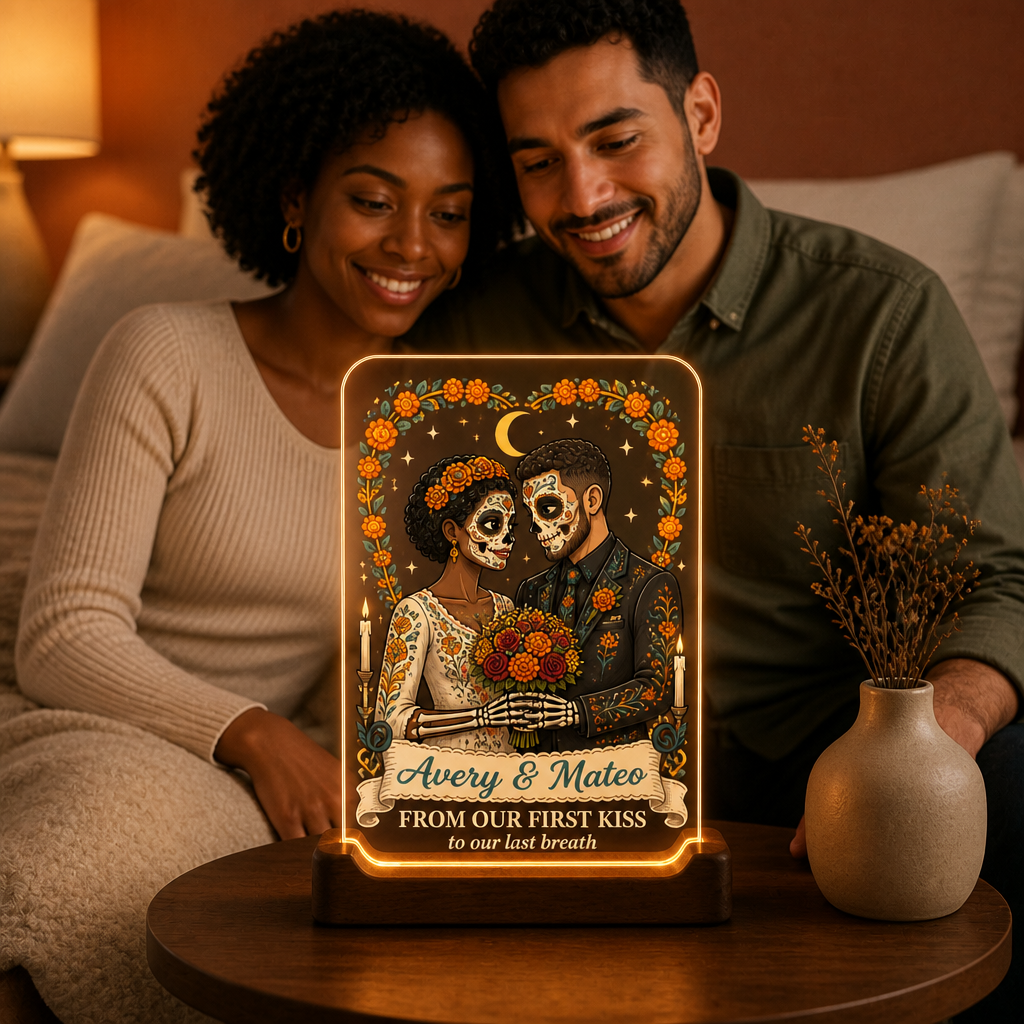 Personalized Day of the Dead Couple Night Light – Custom Photo & Names, “From Our First Kiss to Our Last Breath” Gift mockup-held-6a92384ba933215107a84d91.png