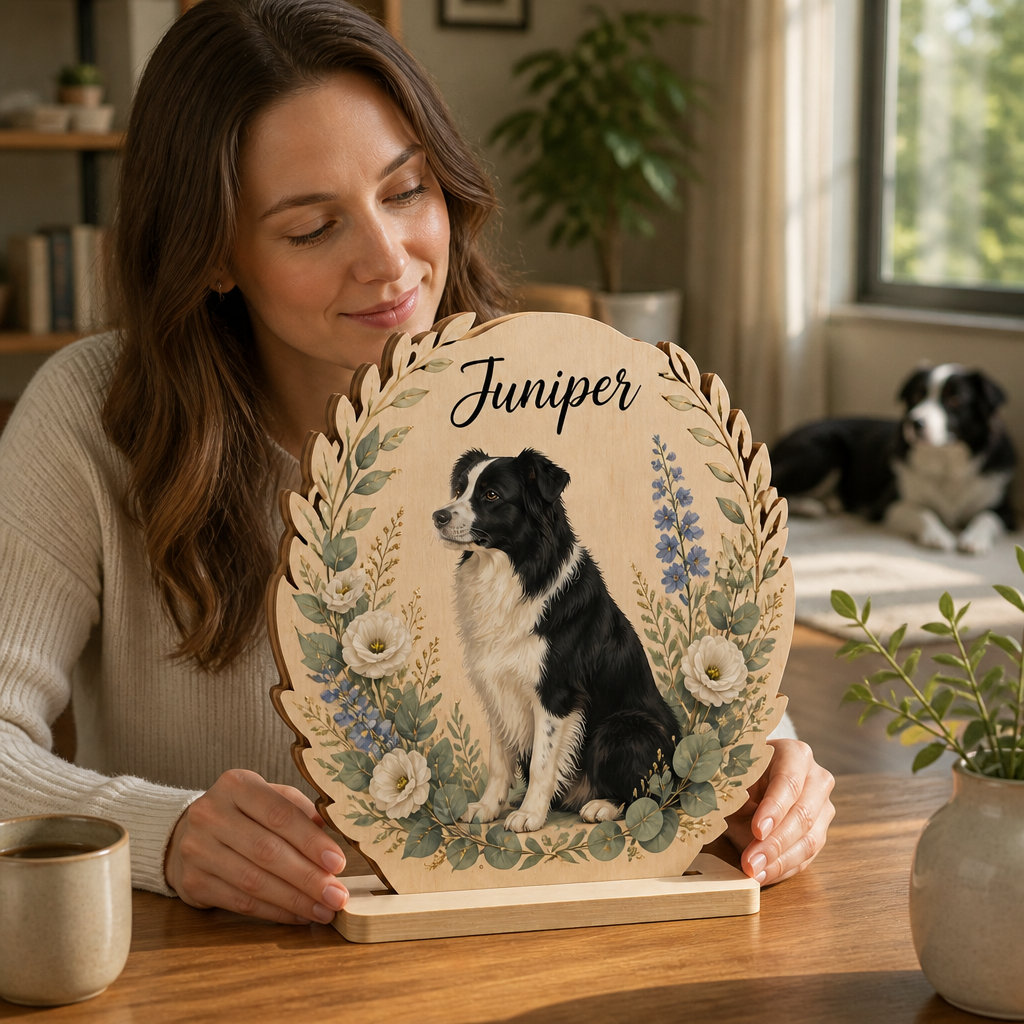 Custom Pet Portrait Wooden Plaque from Photo – Personalized Dog Name 2-Layer Standing Sign mockup-held-6a92504af15fd0c86bd895a2.png