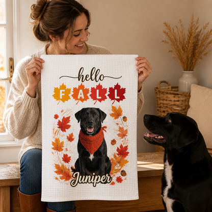 hello FALL – Personalized Photo Kitchen Towel – Fall Gift mockup-held-6a98da9ac44b9a8b91e7b558.png