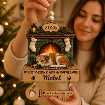 My First Christmas with My Forever Family – Personalized Photo Personalized 3D Ornament – Christmas Gift mockup-held-6a98daf825920d94b7eca2e9.png