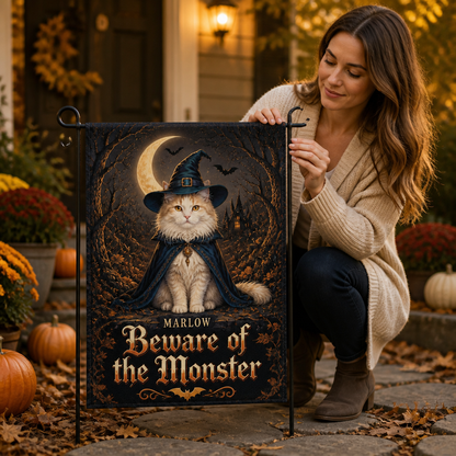 Beware of the Monster – Personalized Photo Flag – Halloween Gift mockup-held-6a98efed2c12eed8581dc9c8.png