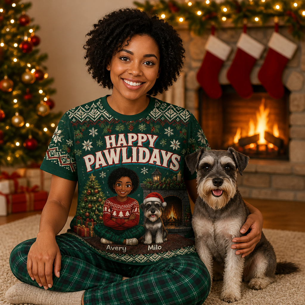 Happy Pawlidays – Personalized Photo T-Shirt - All over printed – Christmas Gift mockup-held-6a98f089a0d718ff990ffebe.png